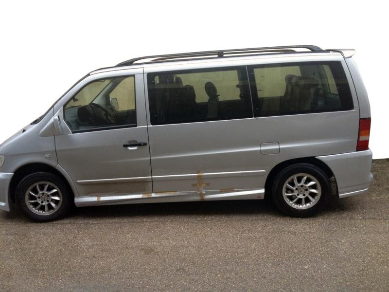 Купить Боковые юбки Спорт 1 (под покраску) для Mercedes Vito W638 1996-2003 гг