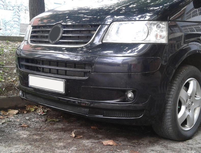 Купити Накладка на передній бампер Sport 1 (під фарбування) для Volkswagen T5 2010-2015 рр