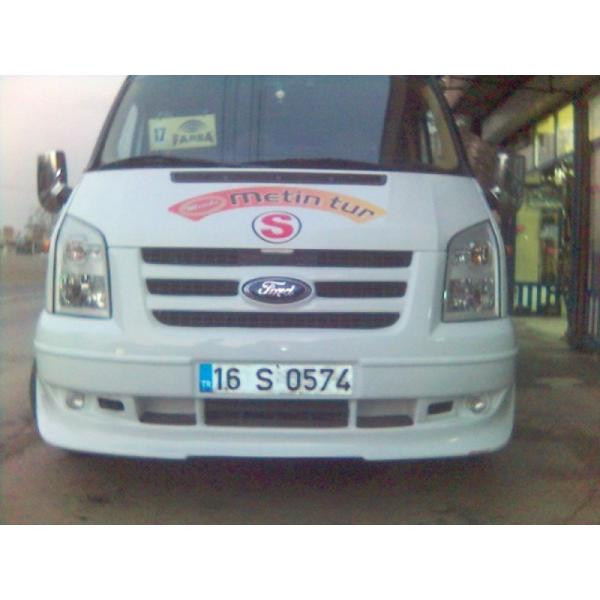 Купить Накладка на передний бампер (2006-2014, с решеткой) для Ford Transit