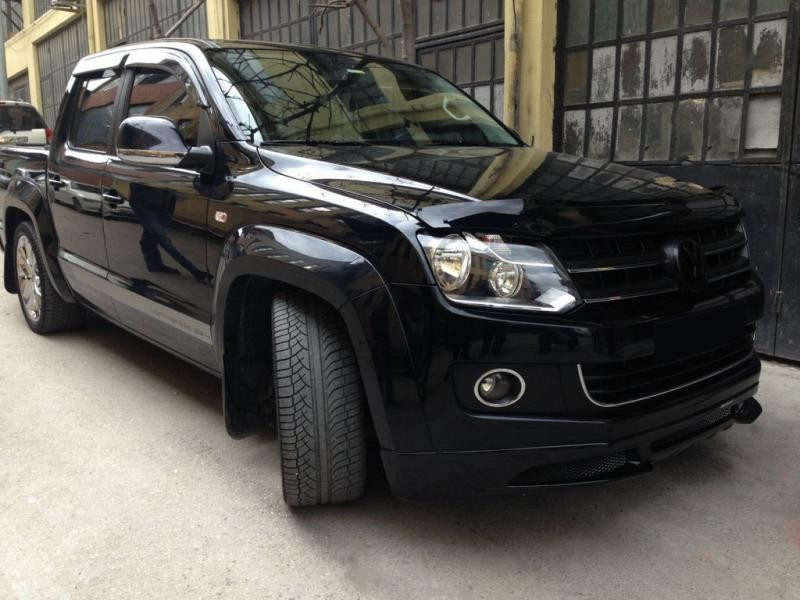 Купити Накладка на передній бампер (під фарбування) для Volkswagen Amarok 2010-2022 рр
