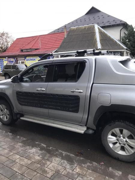 Купити Рейлінги з перемичками (2 шт, Хром) для Toyota Hilux 2015- рр