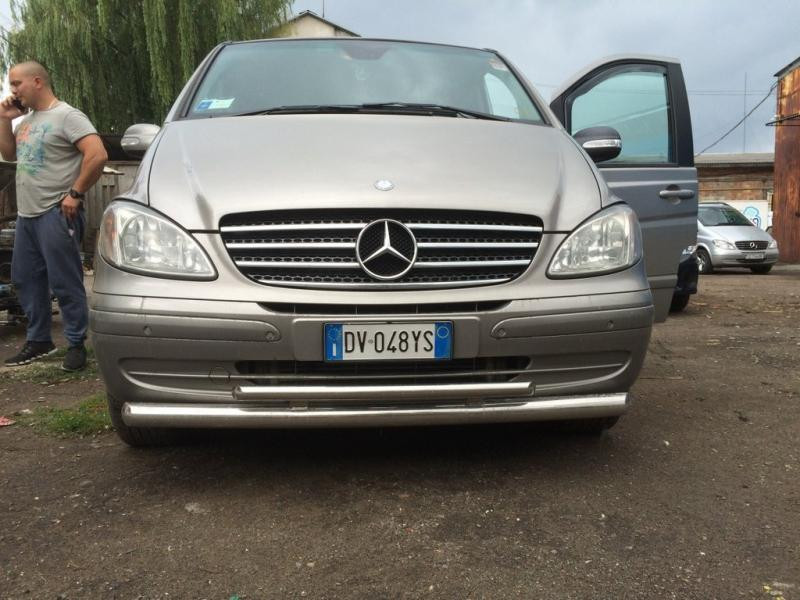 Купити Нижня Губа подвійна ST014 (нерж) 70/48мм для Mercedes Viano 2004-2014 рр