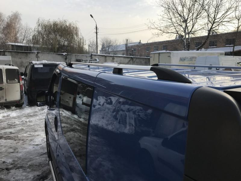 Купити Рейлінги Хром ( пласт. ніжки) Довга, Пластикові ніжки для Opel Vivaro 2001-2015 рр