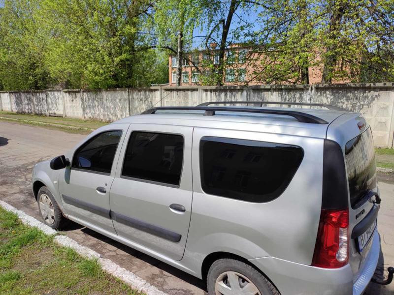 Купити Рейлінги чорні Пластикові ніжки для Renault Logan MCV 2005-2013 рр