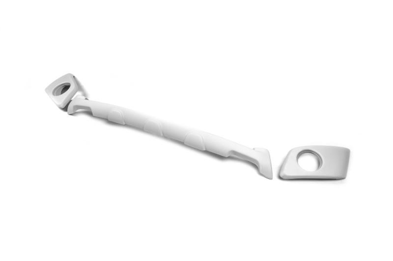 Купити Накладки на передній бампер (3 шт., Під фарбування) для Renault Sandero 2007-2013 рр