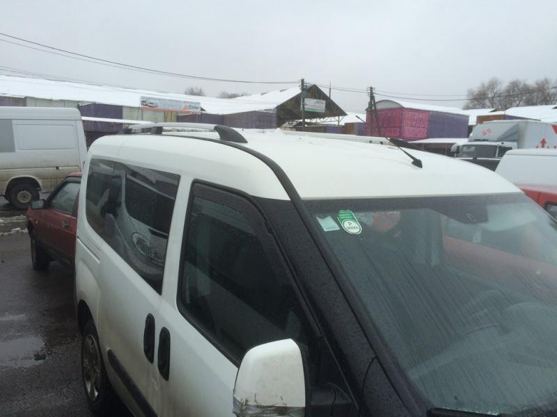 Купити Рейлінги Хром Стандартна, пластикові ніжки для Fiat Doblo II 2010-2022 рр