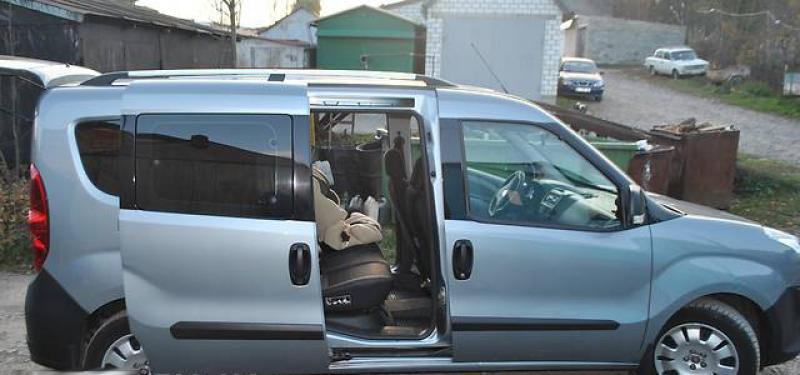 Купити Рейлінги Хром Стандартна, пластикові ніжки для Fiat Doblo II 2010-2022 рр