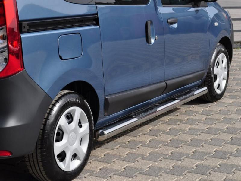 Купити Бічні труби (2 шт., Нерж.) для Renault Dokker 2013-2022 рр