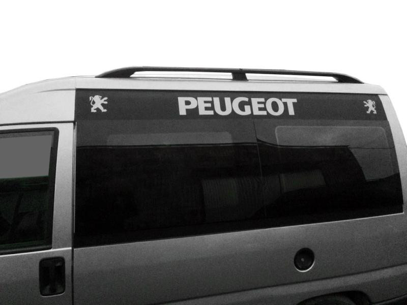 Купити Рейлінги чорні Стандартна база, пластикові ніжки для Peugeot Expert 1995-2007 рр