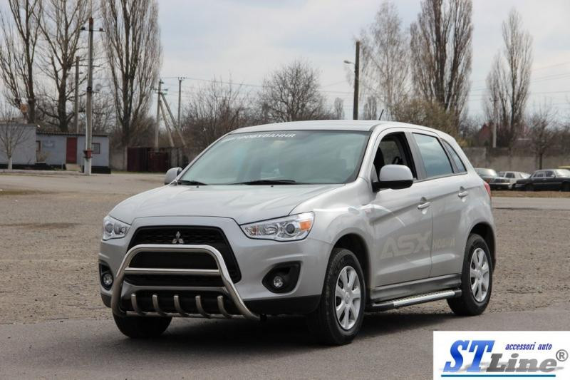 Купити Кенгурятник WT003 (нерж.) для Mitsubishi ASX 2010-2023 рр