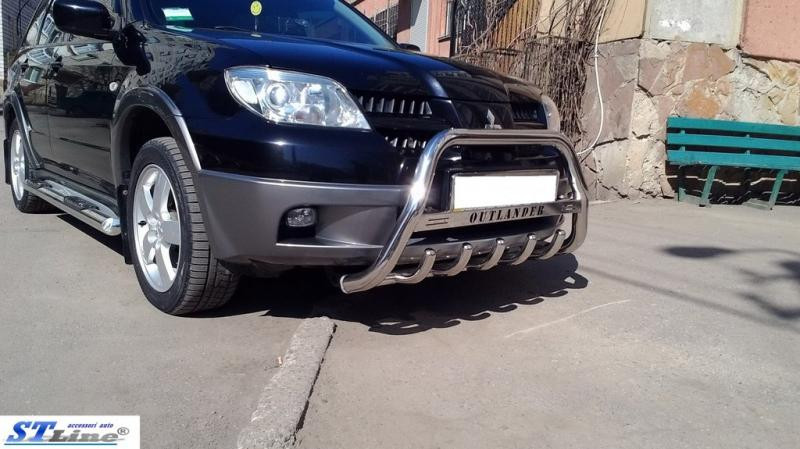 Купити Кенгурятник WT004 (нерж.) для Mitsubishi Outlander 2001-2006 рр