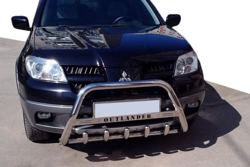 Купити Кенгурятник WT004 (нерж.) для Mitsubishi Outlander 2001-2006 рр
