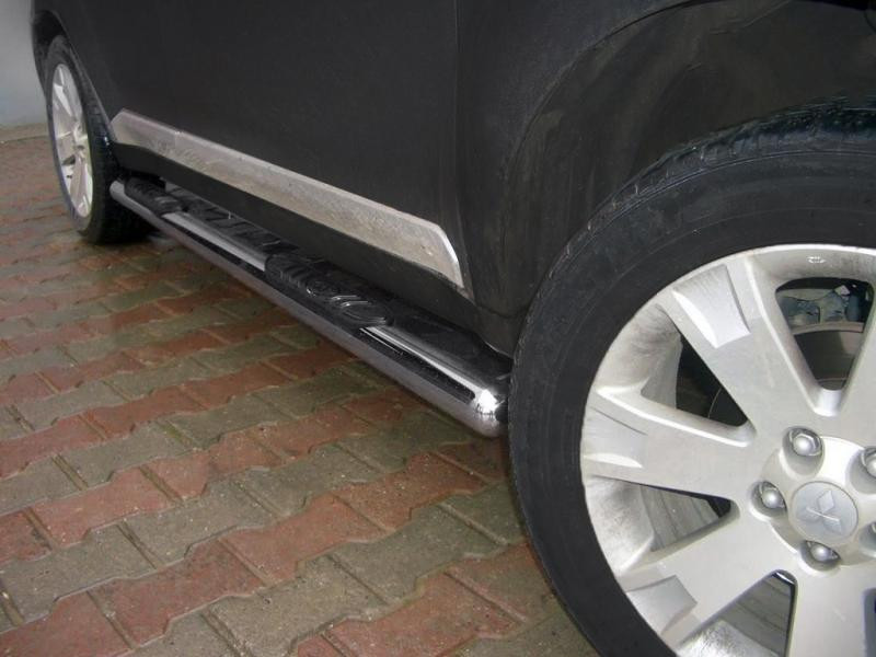 Купити Бічні труби (2 шт., Нерж.) для Mitsubishi Outlander 2006-2012 рр