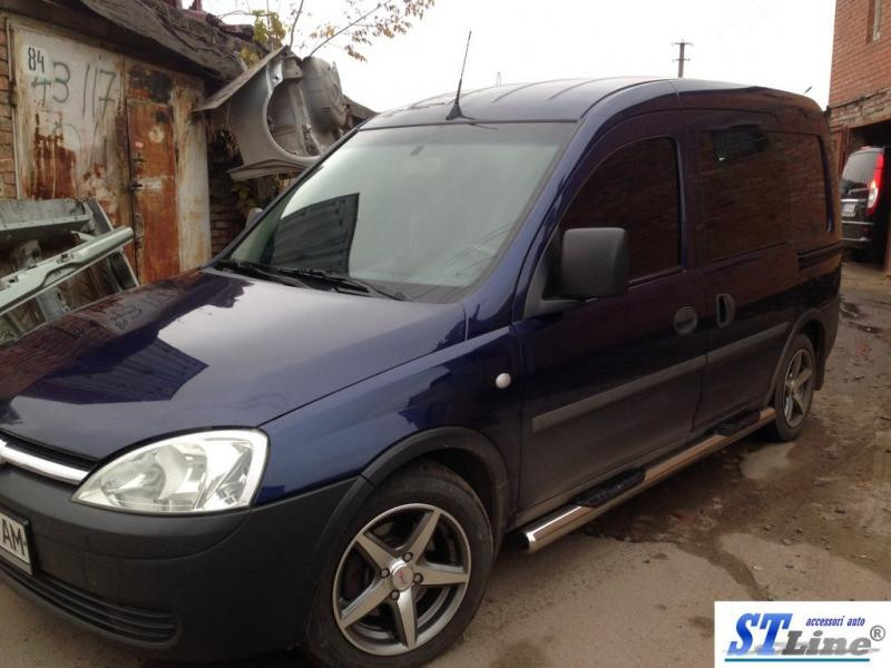 Купити Бічні труби (2 шт., нерж.) для Opel Combo 2002-2012 рр
