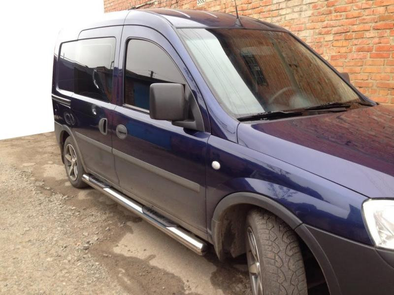Купити Бічні труби (2 шт., нерж.) для Opel Combo 2002-2012 рр