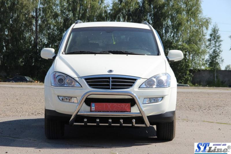 Купити Кенгурятник WT003 (нерж) для SsangYong Kyron 2005-2014 рр