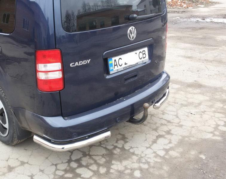 Купити Задні куточки AK003 (2 шт., нерж) для Volkswagen Caddy 2004-2010 рр
