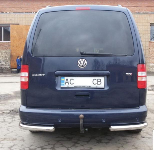 Купити Задні куточки AK003 (2 шт., нерж) для Volkswagen Caddy 2004-2010 рр