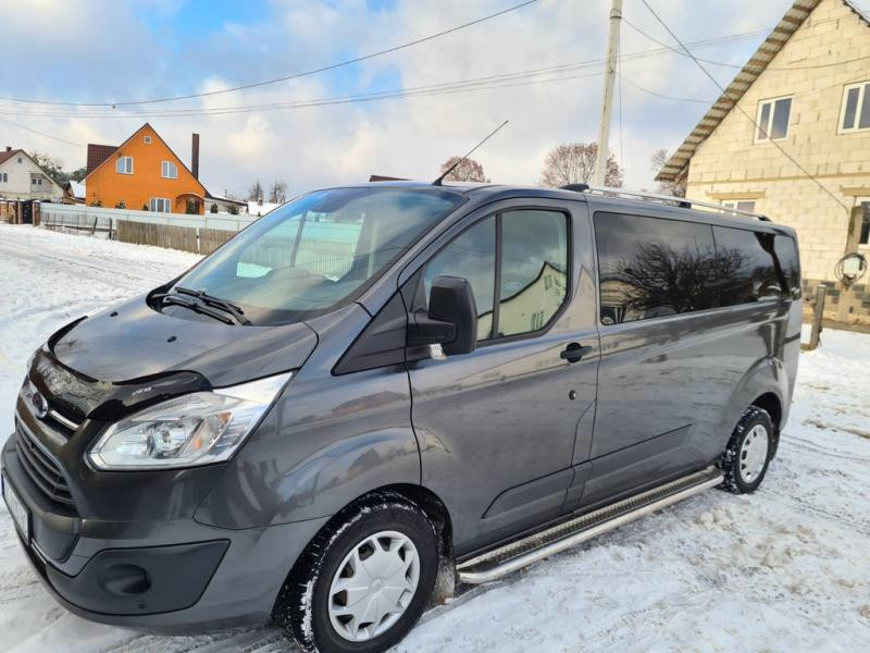 Купити Рейлінги Хром Коротка, металева ніжка для Ford Custom 2013-2022 рр