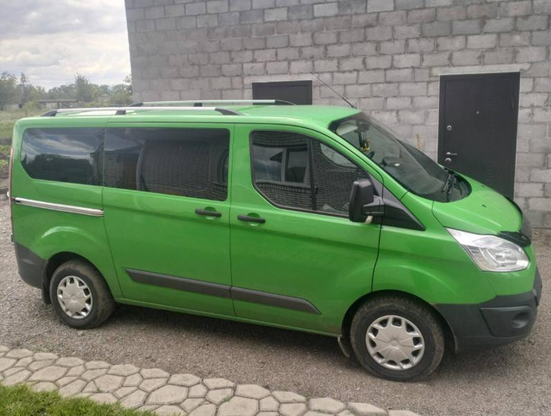 Купити Рейлінги Хром Коротка, металева ніжка для Ford Custom 2013-2022 рр