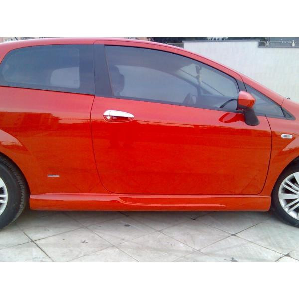 Купити Бокові пороги (під фарбування) для Fiat Punto Grande/EVO 2006-2018 рр