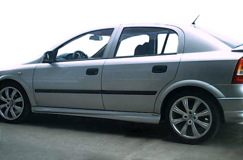 Купить Боковые пороги HB (под покраску) для Opel Astra G classic 1998-2012 гг