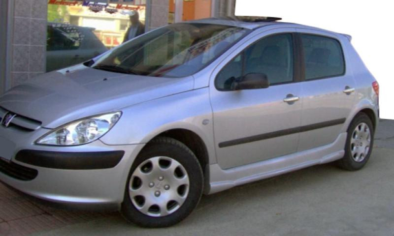 Купить Боковые пороги (под покраску) для Peugeot 307