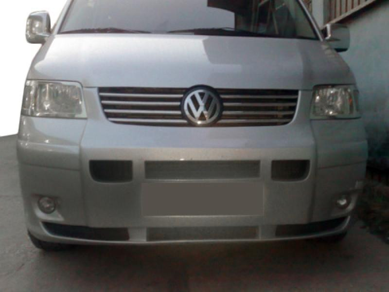 Купити Цілісна накладка на бампер (під фарбування) для Volkswagen T5 Transporter 2003-2010 рр