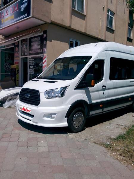 Купити Накладка на передній бампер LED (2014-2019, під фарбування) для Ford Transit 2014- рр