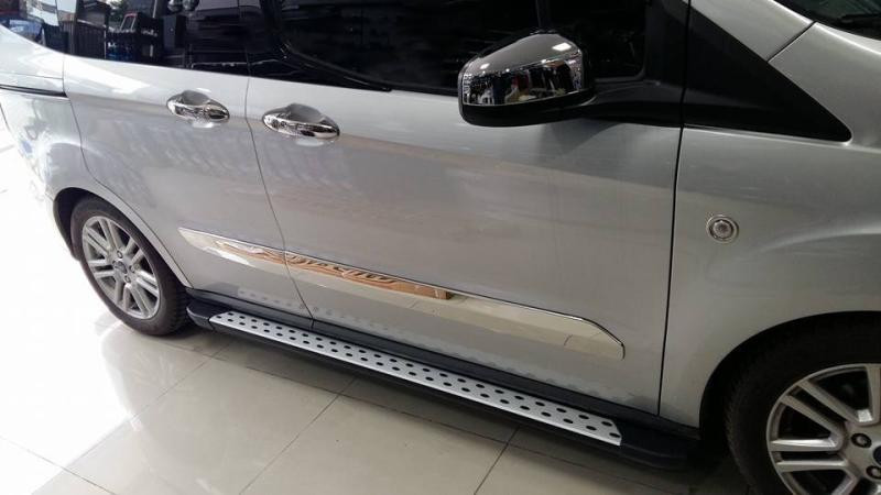 Купить Боковые пороги DotLine (2 шт., алюминий) для Ford Courier 2014-2023 гг