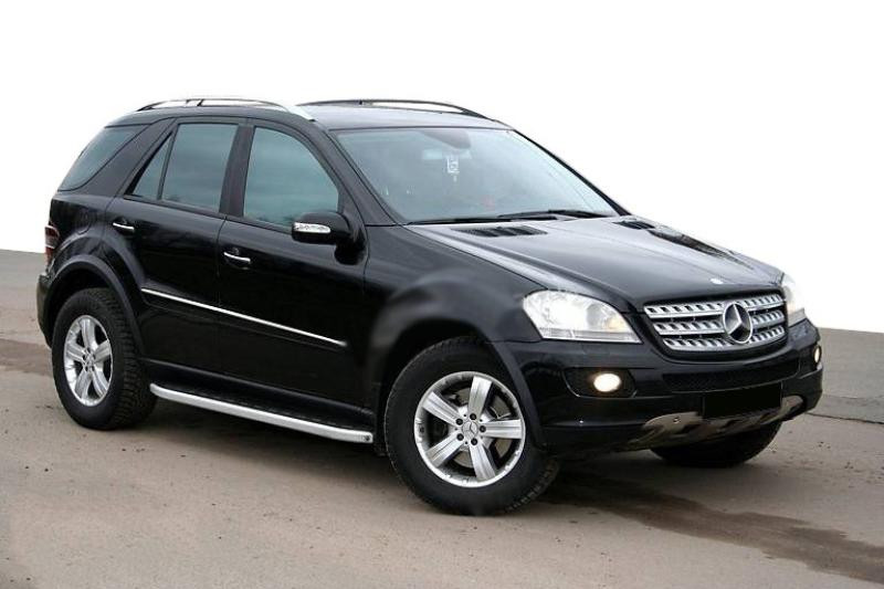 Купить Боковые пороги Fullmond (2 шт., алюминий) для Mercedes ML W164