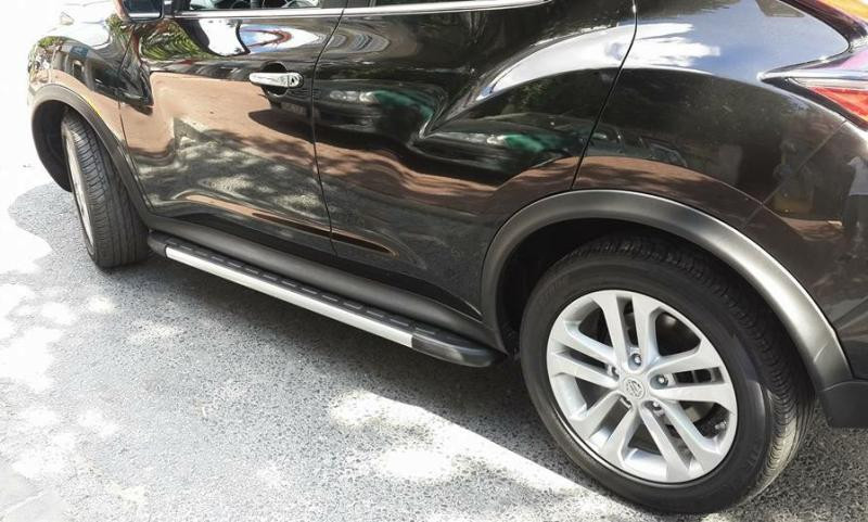 Купить Боковые пороги Duru (2 шт., алюминий) для Nissan Juke 2010-2019 гг