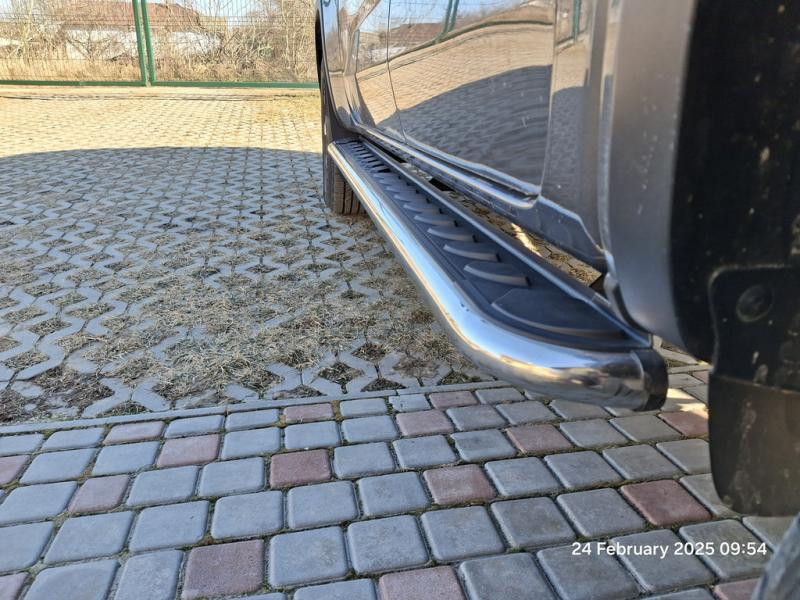 Купити Бокові пороги Maydos V1 (2 шт., Алюміній -2025 нерж) для Volkswagen Amarok 2010-2022 рр