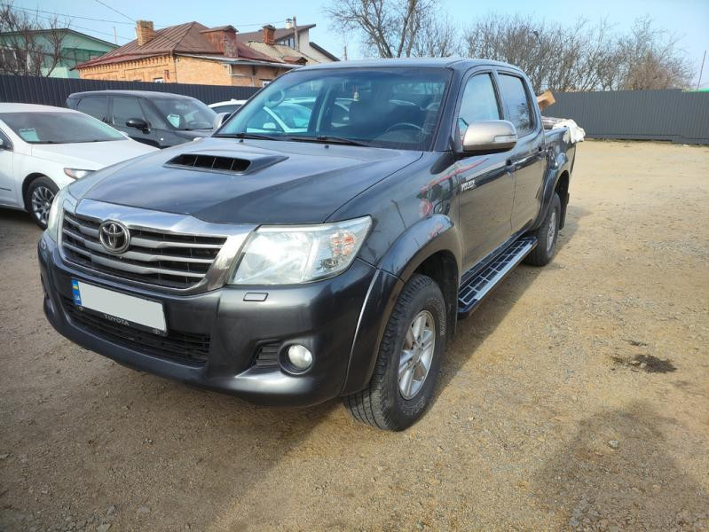 Купити Бокові пороги Sunrise (2 шт., Алюміній) для Toyota Hilux 2006-2015 рр