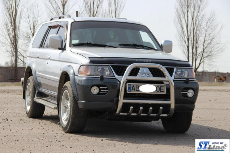 Купити Кенгурятник QT007 (нерж) для Mitsubishi Pajero Sport 1996-2007 рр