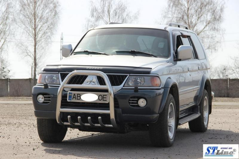 Купити Кенгурятник QT007 (нерж) для Mitsubishi Pajero Sport 1996-2007 рр