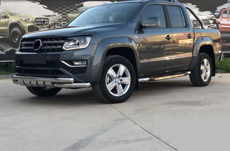 Купити Передній захист F3-08.7 (нерж) для Volkswagen Amarok 2010-2022 рр