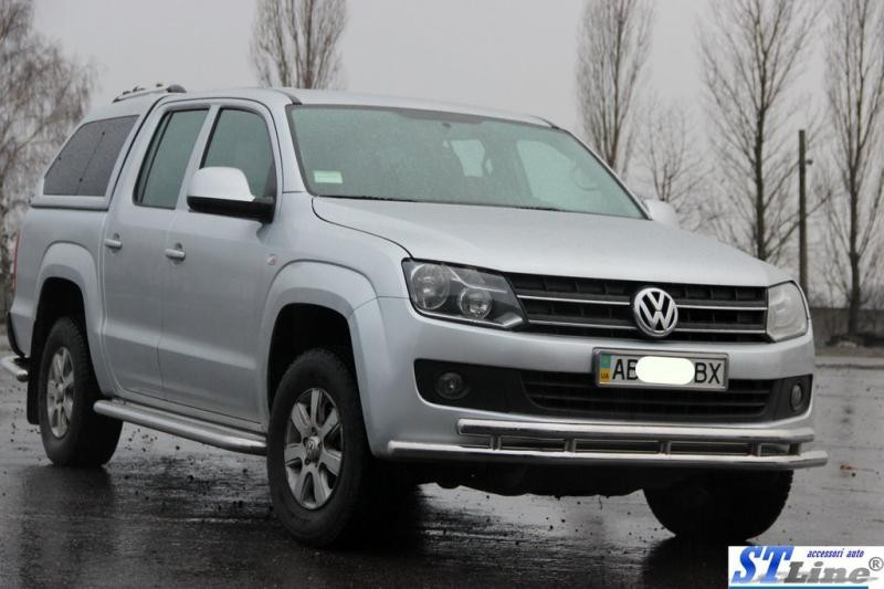 Купити Передній захист ST018-2 (нерж) для Volkswagen Amarok 2010-2022 рр