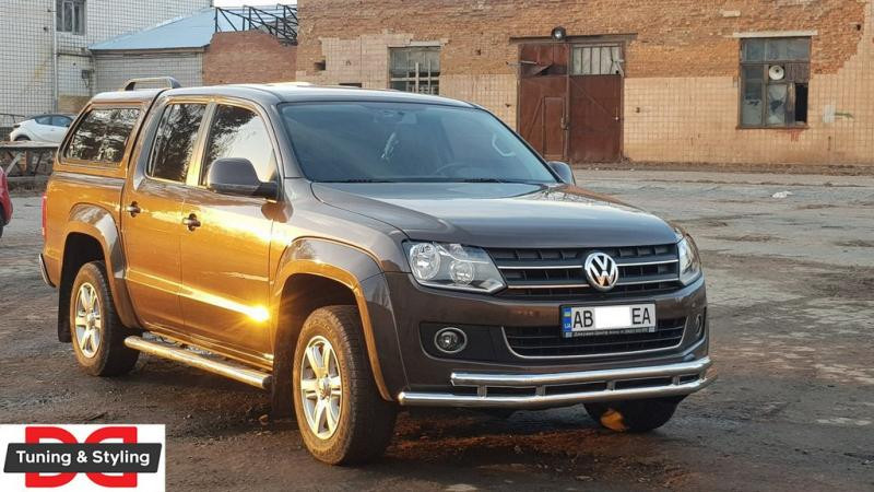 Купити Передній захист ST018-2 (нерж) для Volkswagen Amarok 2010-2022 рр