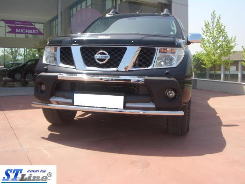 Купити Передній захист ST008 (нерж) для Nissan Navara 2006-2015 рр