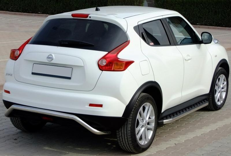 Купити Бокові пороги BlackLine (2 шт, алюміній) для Nissan Juke 2010-2019 рр