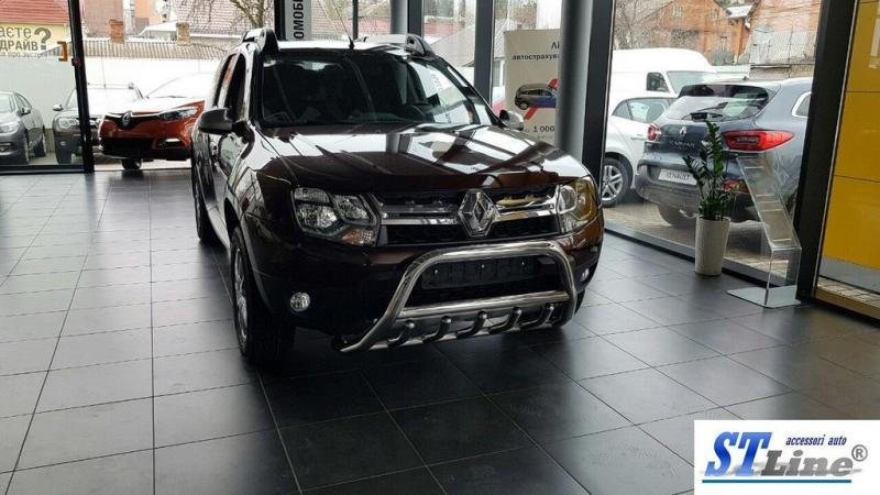 Купити Кенгурятник без напису WT003 (нерж.) для Renault Duster 2008-2017 рр