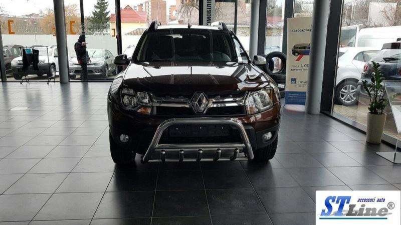 Купити Кенгурятник без напису WT003 (нерж.) для Renault Duster 2008-2017 рр