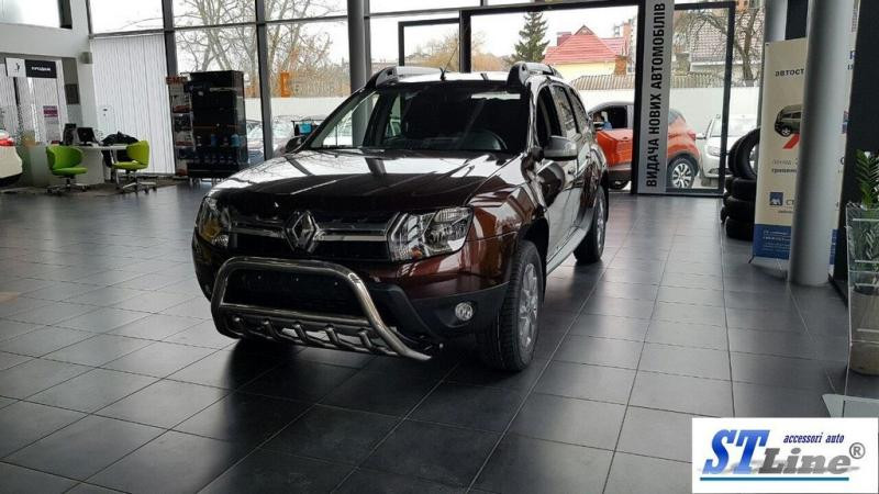 Купити Кенгурятник без напису WT003 (нерж.) для Renault Duster 2008-2017 рр