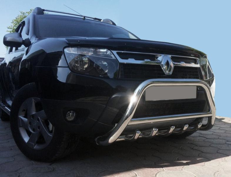 Купити Кенгурятник без напису WT003 (нерж.) для Renault Duster 2008-2017 рр