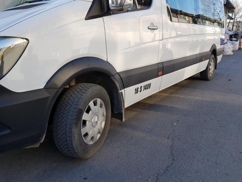 Купить Накладки на арки широкие (4 шт, черные) для Volkswagen Crafter 2006-2016 гг