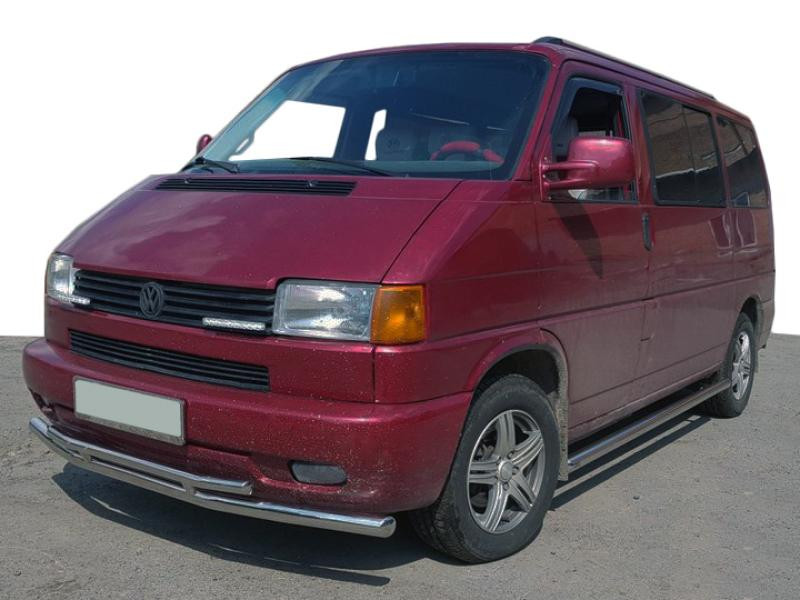 Купити Нижня подвійна губа ST014 (нерж) 60/42мм для Volkswagen T4 Caravelle/Multivan