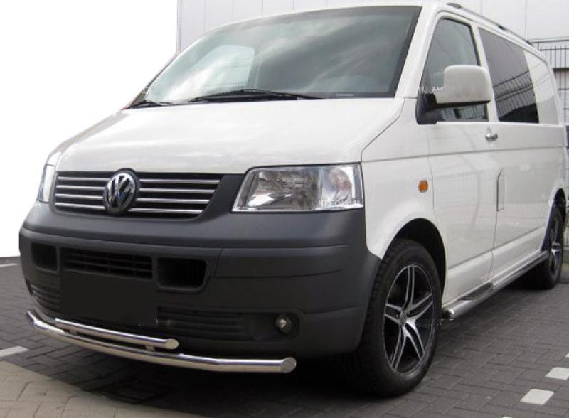 Купити Нижня подвійна губа ST014 (нерж) 70 на 48мм для Volkswagen T5 Transporter 2003-2010 рр