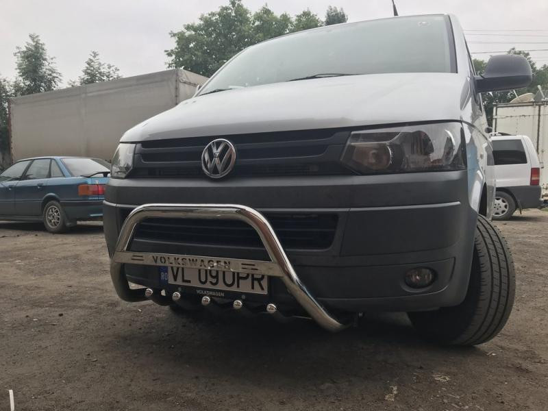 Купити Кенгурятник WT003 (нерж) 51 мм, без напису для Volkswagen T5 2010-2015 рр