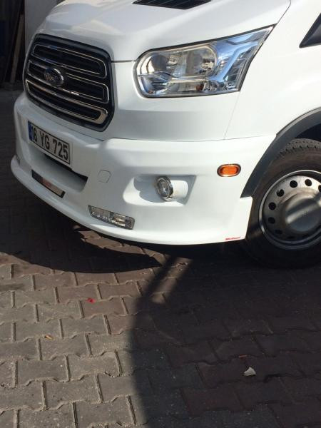 Купить Накладка на передний бампер ERA (2014-2019, под покраску) для Ford Transit 2014- гг